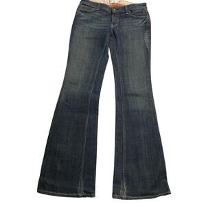 Y2K Pierce Jeans Luxury Lifestyle Premium Denim Flare 75148 Womens 28 Blue USA